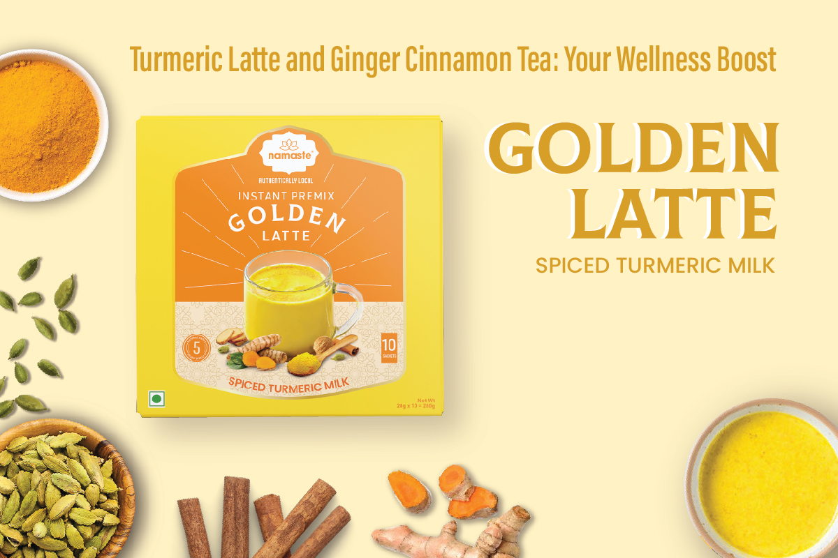 Turmeric Latte and Ginger Cinnamon Tea: Your Wellness Boost