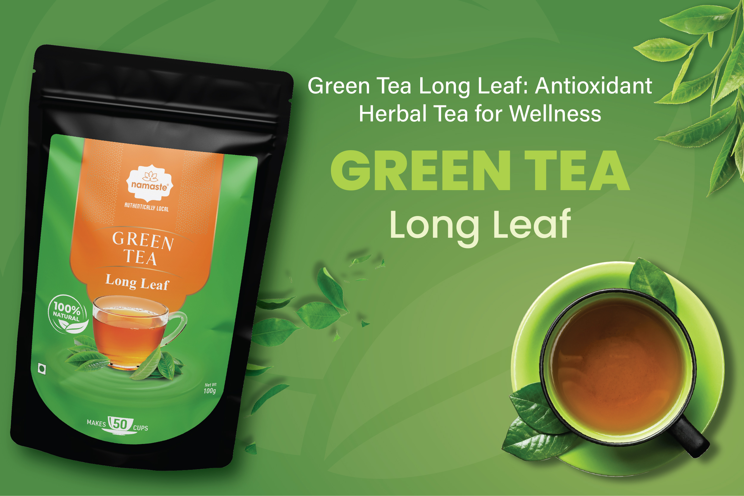 Green Tea Long Leaf: Antioxidant Herbal Tea for Wellness